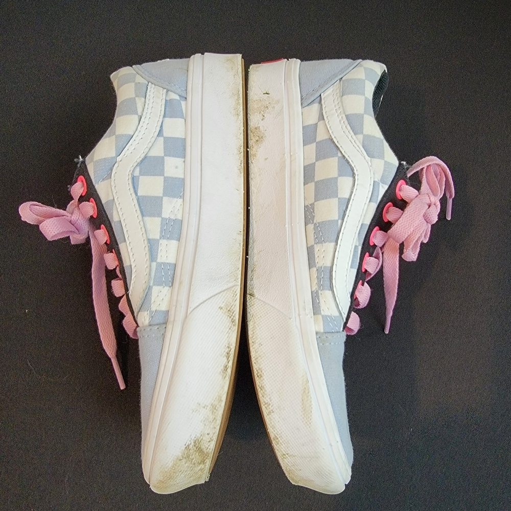 Vans Custom Ward Gray Dawn Checkerboard Sneakers Shoes Women's 5 - Picture 5 of 9